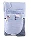 Minene UK Reversible Checker and Strips (Light Blue)