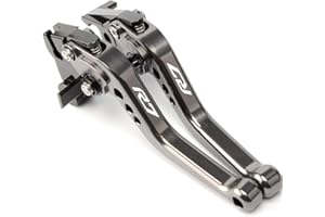 MTCRIGHTER Pour YAMAHA R7 YZF-R7 2021-2024 Levier d’embrayage de frein court Accessoires en alliage d’aluminium CNC (Gray)