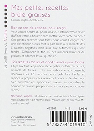 Book's Cover of Petit Livre de - Mes petites recettes brûle-graisses