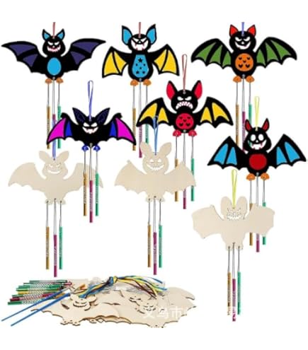 3 Pcs Campanula Voitures En Bois Ornement Carillons Éoliens Extérieur