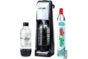 Sodagas Bottiglia Gasatori d'acqua Lavabile in Lavastoviglie da 1 Litro, riutilizzabile e universale per gasatori