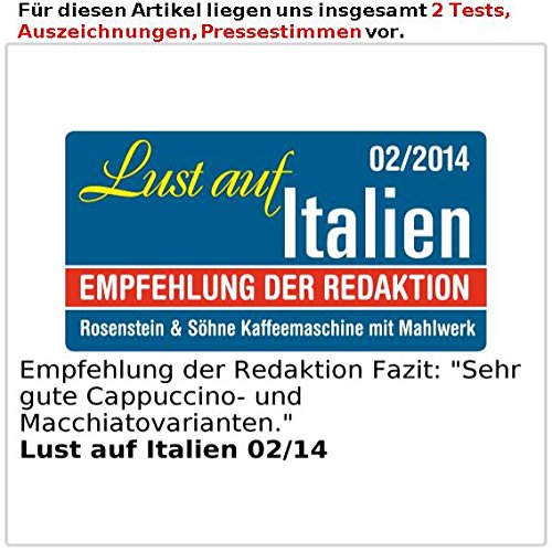 Rosenstein & Söhne Kaffeemaschine KF-615 mit Mahlwerk und Timer, 1,5Liter, 12 Tassen - 4