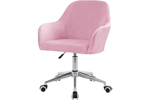 ZHUIYUAN Velvet Office Chair Slipcover with Arms,Cover Chair For Vanity,Modern Office Computer Chair Protector,Stretch Wingback Dining Chair Cover Protector for Home Kitchen Living Room