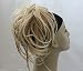 New Tousled Synthetic Hairpiece Scrunchies Straight Elastic updo Scrunchy BUN Brown Blonde Instant Ponytail (Dark Blonde #26/613)
