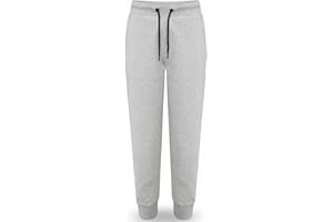 RUBAB Boys Girls Fleece Jogging Bottoms Kids Sports PE Joggers Children Unisex Fleece Trousers Classic Bottom Sweatpants Cuff Joggers Age 5-14 Years