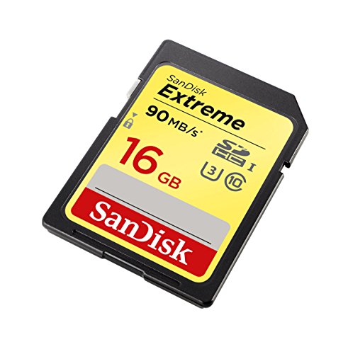 SanDisk Extreme 16GB SDHC Twin Pack bis zu 90 MB/Sek, Class 10, U3 Speicherkarte - 2