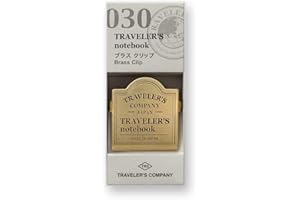 DESIGNPHIL Brass Clip TRC Logo Refill 030 für Traveler's Notebook Regular und Passport Size