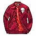 Produktbild DeLamode Männer Frühling Dünne Jacke Schädel Reißverschluss 8XL Plus Größe Fat Baseball Uniform Red-XXL