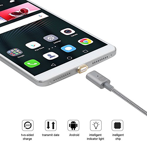DigitalOME Magmi Pro Cable con im n magn tico con dos conectores Micro Usb 2 0 para Samsung Sony Xiaomi LG HTC - 1 2m 2 4A Color Gris reviews DigitalOME Magmi Pro Cable con im n magn tico con dos conectores Micro Usb 2 0 para Samsung Sony Xiaomi LG HTC - 1 2m 2 4A Color Gris