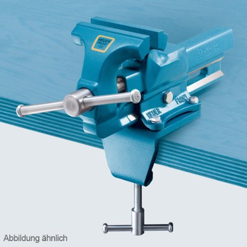 HEUER Tischklammer für Parallel-Schraubstock Größe 120 mm, für Tischstärke 10-60 mm - 2