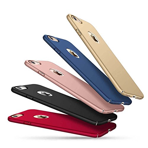 iPhone 7 Plus Ultra-Thin Slim Simple Stylish Fullly Protective Matte [ Anti-Scratch ] and [ Anti-Fingerprint ] Resistant Case for [ Apple iPhone 7 Plus Red ] [ 5.5