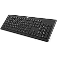 Hama Cortino Wireless RF Keyboard QWERTZ German Black