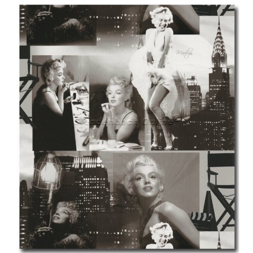 Tapeten Marilyn Monroe schwarz weiß neues Dekor