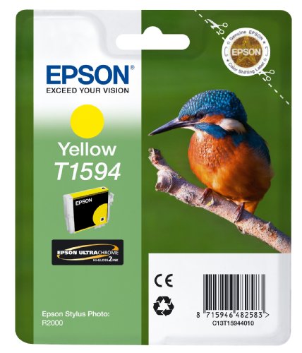 Epson T1594 Cartouche d'encre d'origine pour Stylus Photo R2000 Jaune
