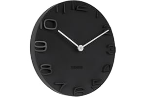 Karlsson, zegar ścienny, czarny, jeden rozmiar