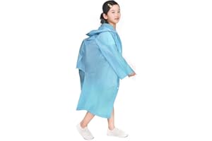 CATIME Dziecięce wodoodporne ponczo przeciwdeszczowe, płaszcz przeciwdeszczowy z pianki EVA z kapturem dla dziewcząt i chłopców, kurtka przeciwdeszczowa, dla dzieci, peleryna przeciwdeszczowa, ochrona przed