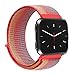 Produktbild Bescita Mode Elegant Herren Damen Armband, Leichte Woven Nylon Armband Gewebte Verstellbarer Bügel Streifen Wasserdicht Magic Sticker Handgelenk für Fitbit Versa (E)