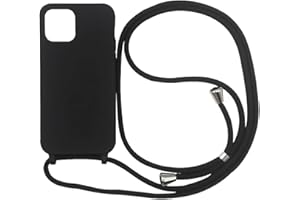 Ququcheng Kompatibel mit iPhone 11 Hülle,Handykette Hülle Silikon Seil Necklace Handyhülle mit Kordel Tasche TPU Bumper Schutzhülle für iPhone 11-Schwarz