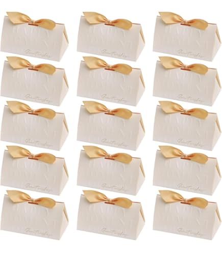 100 Cajas Regalo Kraft 5x5x5 Cm AONER Con Corazón, Para Bodas Y Fiestas