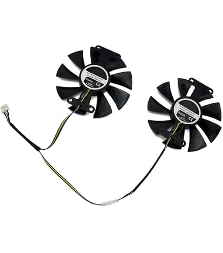 2 Ventilateurs 95 Mm Pour Carte Graphique Sapphire RX 470/480/570/580/590 - Modèle CF1015H12D 12V 0.42A