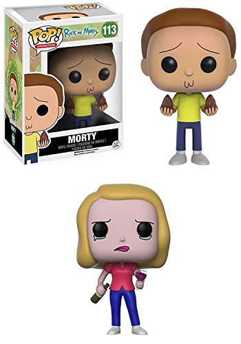 Funko POP! Rick & Morty: Morty + Beth – Stylized Vinyl Figure Set NE