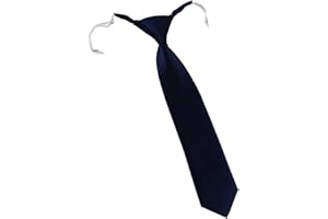 TigerTie Corbata infantil en monocolor, preatada con goma elástica