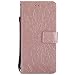 Produktbild Honor 7C Case, Dfly Premium Slim PU Leder Mandala Blume prägung Muster Flip Handyhülle Standfunktion Kartenfach Brieftasche Schutzhülle Cover für Huawei Honor 7C/Enjoy 8/Nova 2 Lite/Y7 2018 /Y7 Prime 2018/Y7 Pro 2018, Rosen-Gold