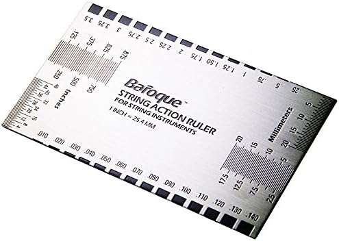 International Measurement Standard String Action Ruler Gauge Guitar Luthier Tool