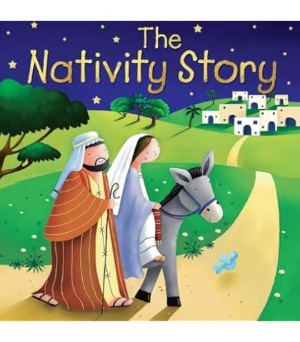 Kerst Kerststal Met Baby Jezus Maria En Jozef In De Kribbe Traditioneel Christelijk Kerstverhaal Vectorillustratie Voor Kinderen Eps 10 32156731