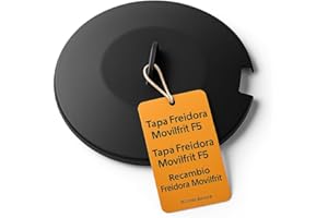 RO Linea Blanca ® Tapa Freidora 5 6 F5 Lux5 Recambio Original compatible con Movilfrit Tapadera Redonda Negra Asa Central 20x20x1 Ref 905116 Cubierta Antisalpicaduras Hosteleria Limpieza Premium