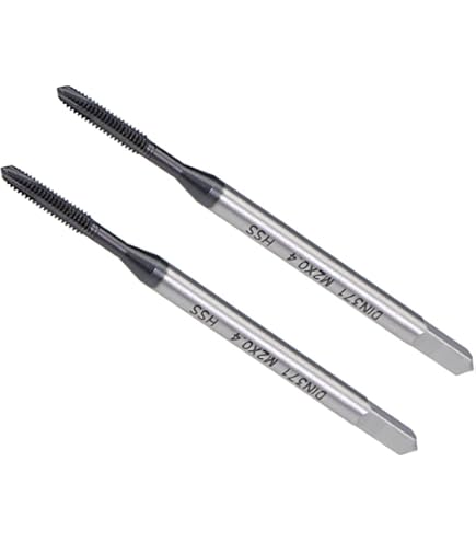 QUARKZMAN 2 Maschi Per Filettatura M12 X 1.75, HSS 6542 Con Rivestimento Titanio, Lunghezza 130 Mm Per Fori Passanti