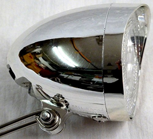 UNION LED Scheinwerfer in klassische Form chrom Optik 40 Lux für Nabendynamo - 2