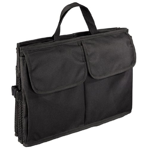 Hama Auto Kofferraumtasche mit Klett, Einkaufstasche faltbar, groß (53 x 38,5 x 27 cm) schwarz - 5