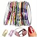 Goliton® 32 Mix color rolls striping tape line nail art decoration stickers