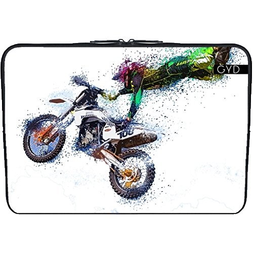 Neopren huelle Laptop 15.6" inch - Motorradfahrrad Sport by WonderfulDreamPicture