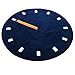 Produktbild BESTHOO Teppich Runder Teppich für Uhrenstil, Wohnzimmer Schlafzimmer Nacht Computer Stuhl Decke Dicke 1,6 cm (Farbe : Blau, größe : 80cm in Diameter) (Color : -, Size : -)