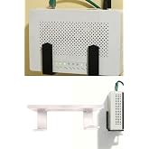 Usin Kendinden Yapışkanlı Duvara Asılabilir Modem ADSL WiFi Router Saklama Duvara Montaj Kutusu Organizer Raf (Beyaz)