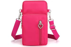 DuoLmi Crossbody Bags for Women, Waterproof Phone Pouch Wrist Bag Zipper Phone Bag Small Handbag Crossbody Shoulder Bag Compatible with iPhone 15 Pro Max/15/14/13/12/11 Samsung Galaxy S23 S22…