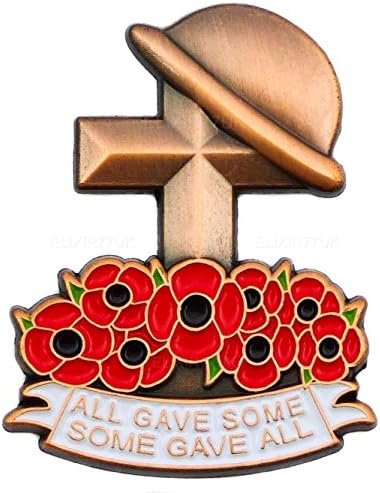 NEW LAPEL PIN POPPY BADGE CROSS HELMET COPPER MILITARY COLLECTION 2017 PINS BADGES