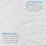 Uniento® Matratzenschoner Wasserdicht Garantie Wasserundurchlässige Matratzenauflage atmungsaktive Kopfkissenschoner in verschiedenen Größen 180x200cm baumwolle Original OEKO-TEX® - 6