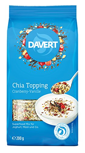 Preisvergleich Produktbild Davert Chia Topping Cranberry-Vanille, 3er Pack (3 x 200 g)