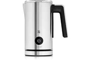 ‎WMF WMF Stelio Milchaufschäumer elektrisch, 500 Watt, 150-250 ml, Antihaftbeschichtung, kabellos, für Milchschaum heiss und kalt, heiße Schokolade, cromargan matt/silber