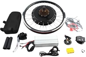 OUKANING 20” Hinterrad Umbausatz E-Bike Conversion Kit 48V 1000W Brushless Hinterradnabenmotor Ebike Elektrofahrrad Umbausatz Kit für Hinterrad