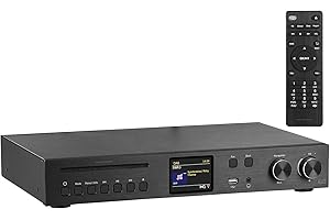 VR-Radio Radio Receiver: WLAN-HiFi-Receiver, Internetradio, DAB+ & UKW, CD, Bluetooth, USB, 60W (Tuner, Stereo DAB+ Internetradio, Audioverstärker)