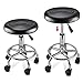 tinkertonk Faux PU Leather Massage Tattoo Beauty Salon SPA Manicure Swivel Gas Lift Stool Therapy Gas Stool Height Adjustable