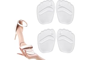 FAVELABLE 2 Paia Gel Metatarsal Pads,Cuscinetti per Avampiede,Cuscinetto per piedi Metatarsali,Cuscinetti per piedi per Tacchi alti Sollievo per Dolori Nell'avampiede(trasparente)