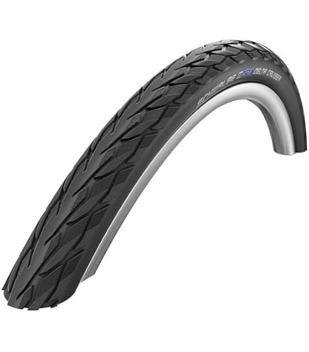 Ecovelò Citybike Reifen 26 X 1 3/8 (37-590) – 2er Set, Schwarz, Für Straße & Freizeit