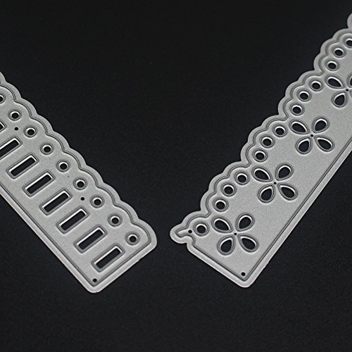 Amazingdeal365 2 PSC niedliche Zaun Metall Form Schablonen Schneiden DIY Dekor Sammelalbum Karten Buchzeichen Lesezeichen als Geschenk für Freunde Geburtstag Kinder,Kindergarten Hobby Schule Handarbeit Unterricht usw. Ein tolles Geschenk! - 9