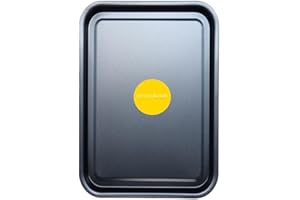 Essentials Baking Tray Set 35cm - Easy Cleaning Baking Tray/Pan, Non-Stick Tin, Multi-Pack Set Oven Trays in Black - Dishwasher Safe and Easy Clean by KITCHENEUR® (1)