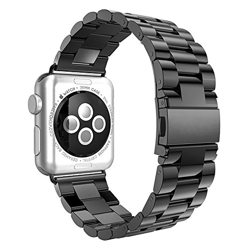 evershop® Uhrenarmband Band 42 mm Edelstahl Band Handgelenk Band Ersatz Metall Schließe für Apple Watch, iWatch alle Modelle 42 mm - 3